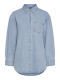 PCMAISIE LS DENIM SHIRT NOOS BC light blue denim