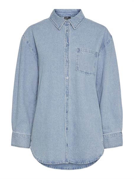 PCMAISIE LS DENIM SHIRT NOOS BC light blue denim
