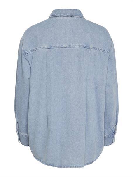 PCMAISIE LS DENIM SHIRT NOOS BC light blue denim