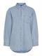 PCMAISIE LS DENIM SHIRT NOOS BC light blue denim