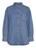 PCMAISIE LS DENIM SHIRT NOOS BC medium blue denim