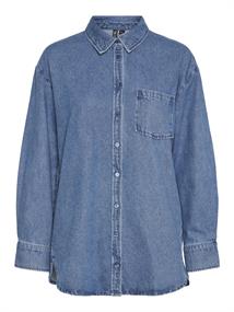 PCMAISIE LS DENIM SHIRT NOOS BC medium blue denim