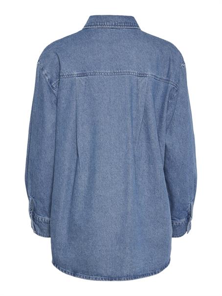 PCMAISIE LS DENIM SHIRT NOOS BC medium blue denim