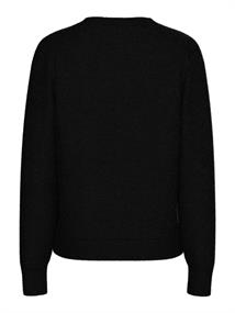 PCMALOU LS KNIT CARDIGAN NOOS BC black