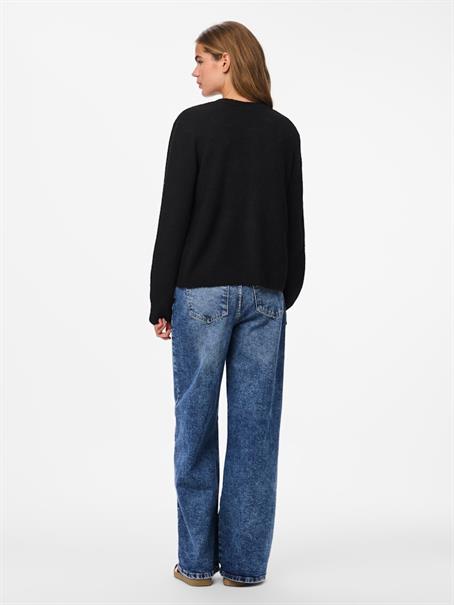 PCMALOU LS KNIT CARDIGAN NOOS BC black