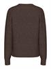 PCMALOU LS KNIT CARDIGAN NOOS BC hot fudge