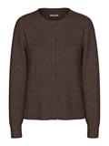 PCMALOU LS KNIT CARDIGAN NOOS BC hot fudge