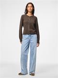PCMALOU LS KNIT CARDIGAN NOOS BC hot fudge