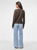PCMALOU LS KNIT CARDIGAN NOOS BC hot fudge