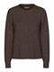 PCMALOU LS KNIT CARDIGAN NOOS BC hot fudge