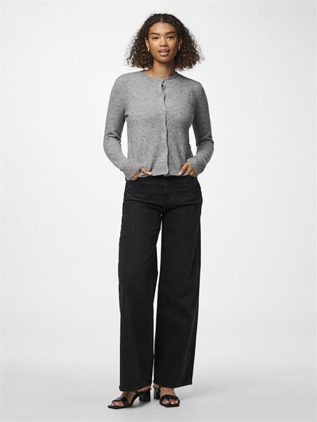 PCMALOU LS KNIT CARDIGAN NOOS BC medium grey melange