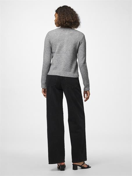 PCMALOU LS KNIT CARDIGAN NOOS BC medium grey melange
