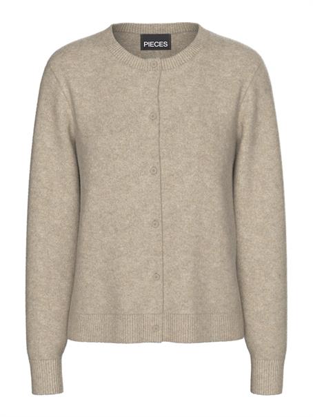PCMALOU LS KNIT CARDIGAN NOOS BC taupe gray