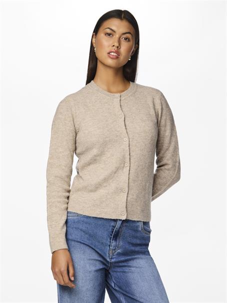 PCMALOU LS KNIT CARDIGAN NOOS BC taupe gray