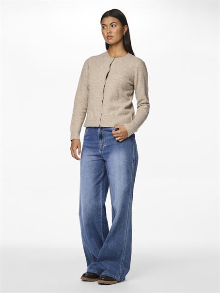 PCMALOU LS KNIT CARDIGAN NOOS BC taupe gray