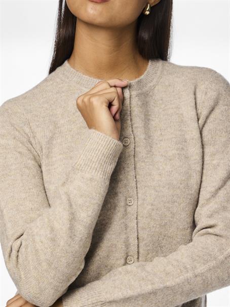 PCMALOU LS KNIT CARDIGAN NOOS BC taupe gray