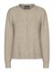 PCMALOU LS KNIT CARDIGAN NOOS BC taupe gray