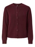 PCMALOU LS KNIT CARDIGAN NOOS BC tawny port