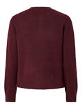 PCMALOU LS KNIT CARDIGAN NOOS BC tawny port