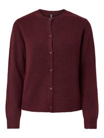 PCMALOU LS KNIT CARDIGAN NOOS BC tawny port