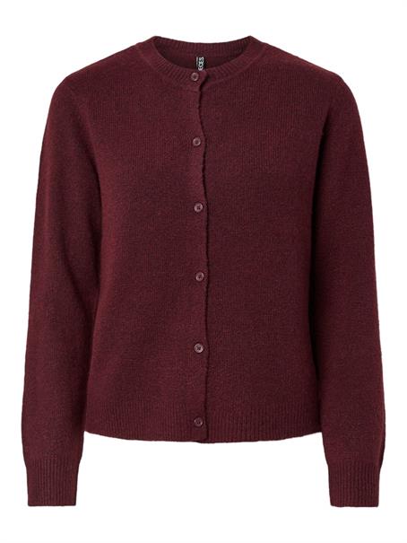 PCMALOU LS KNIT CARDIGAN NOOS BC tawny port