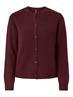 PCMALOU LS KNIT CARDIGAN NOOS BC tawny port