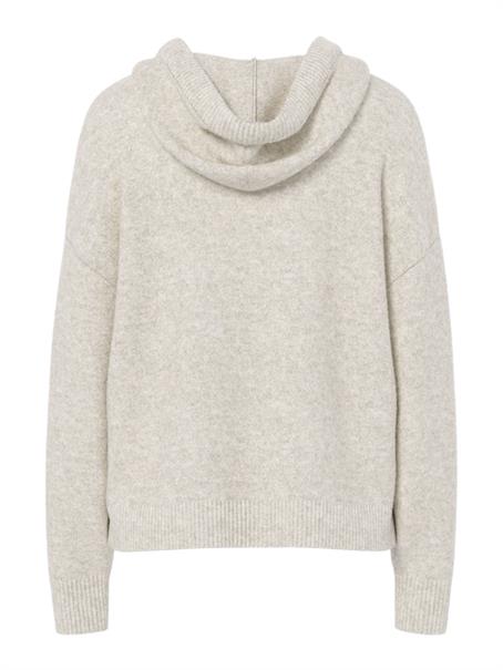 PCMALOU LS KNIT HOODIE NOOS BC birch