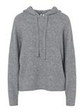 PCMALOU LS KNIT HOODIE NOOS BC medium grey melange
