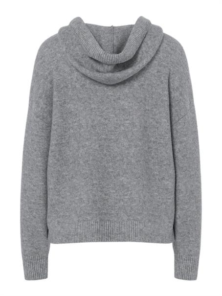 PCMALOU LS KNIT HOODIE NOOS BC medium grey melange