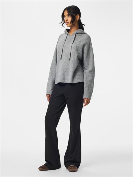 PCMALOU LS KNIT HOODIE NOOS BC medium grey melange
