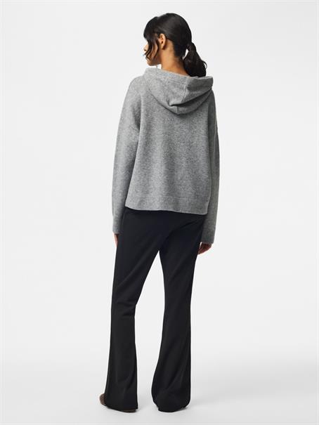 PCMALOU LS KNIT HOODIE NOOS BC medium grey melange