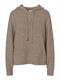 PCMALOU LS KNIT HOODIE NOOS BC taupe gray