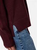 PCMALOU LS O-NECK CUTLINE KNIT NOOS BC tawny port