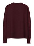 PCMALOU LS O-NECK CUTLINE KNIT NOOS BC tawny port