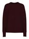 PCMALOU LS O-NECK CUTLINE KNIT NOOS BC tawny port