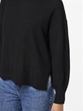 PCMALOU LS ROLLNECK KNIT NOOS BC black