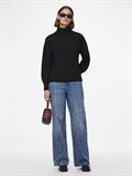 PCMALOU LS ROLLNECK KNIT NOOS BC black