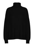 PCMALOU LS ROLLNECK KNIT NOOS BC black