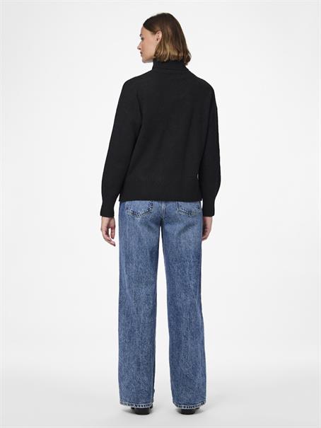 PCMALOU LS ROLLNECK KNIT NOOS BC black
