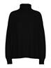 PCMALOU LS ROLLNECK KNIT NOOS BC black
