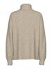 PCMALOU LS ROLLNECK KNIT NOOS BC taupe gray