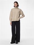 PCMALOU LS ROLLNECK KNIT NOOS BC taupe gray