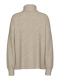 PCMALOU LS ROLLNECK KNIT NOOS BC taupe gray
