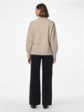 PCMALOU LS ROLLNECK KNIT NOOS BC taupe gray