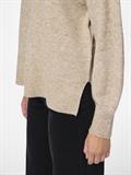 PCMALOU LS ROLLNECK KNIT NOOS BC taupe gray