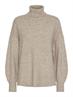 PCMALOU LS ROLLNECK KNIT NOOS BC taupe gray