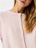 PCMALOU SS O-NECK STRIPE CARDIGAN PWP BC roseate spoonbill