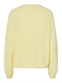 PCNAOMI LS O-NECK KNIT CARDIGAN NOOS BC french vanilla