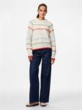 PCNELIA LS O-NECK KNIT NOOS BC birch