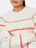 PCNELIA LS O-NECK KNIT NOOS BC birch